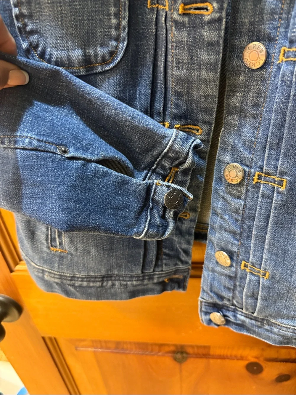Classic Women's Denim Jacket - Blue, J. Crew brand, sz Medium, NWOT